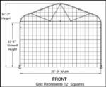 20'Wx36'Lx16'H enclosed A frame shed