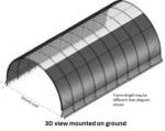 20'Wx36'Lx12'H quonset storage building