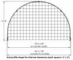 20'Wx30'Lx12'H fabric storage shelter