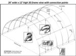 26'Wx40'Lx12'H fabric hoop building