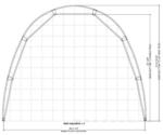 26'Wx30'Lx21'8"H tall fabric storage building
