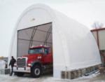 26'Wx30'Lx21'8"H tall fabric storage building