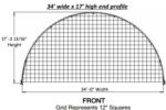 34'Wx40'Lx17'4"H quonset cover shed