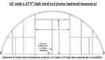 42'Wx96'Lx21'3"H wall mount storage building