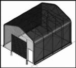 20'Wx36'Lx16'H enclosed A frame shed