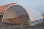 20'Wx48'Lx16'H wall mount canvas structure